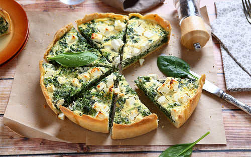 Rezept Spinat Feta Quiche