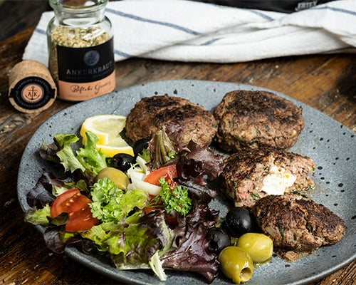 Rezept Bifteki gefüllt mit Schafskäse