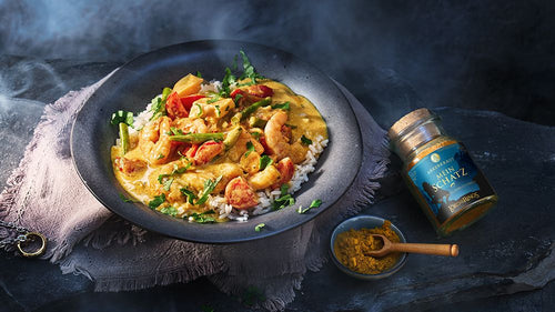 Rezept Kokos-Curry mit Fisch & Garnelen | Der Herr der Ringe