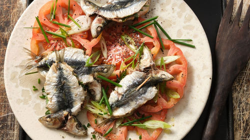 Rezept Sardinen Rezept mit Tomatensalat