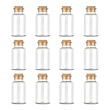 Zwölf leere, große Korkengläser von Ankerkraut auf weißem Hintergrund.