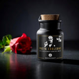 Pasta Corleone Gewürz neben roter Rose