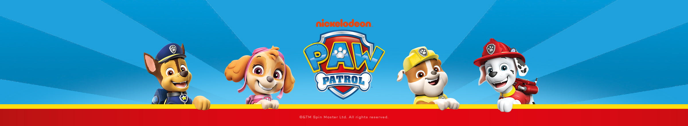 Paw Patrol Kategorie Header Desktop