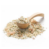 Ankerkraut BIO Sour Cream und Onion als Häufchen auf einem Gewürzlöffel.