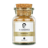 Pageou Gewürz von Ankerkraut im Korkenglas auf weißem Hintergrund.