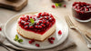 Frischkäsetorte in Herzform