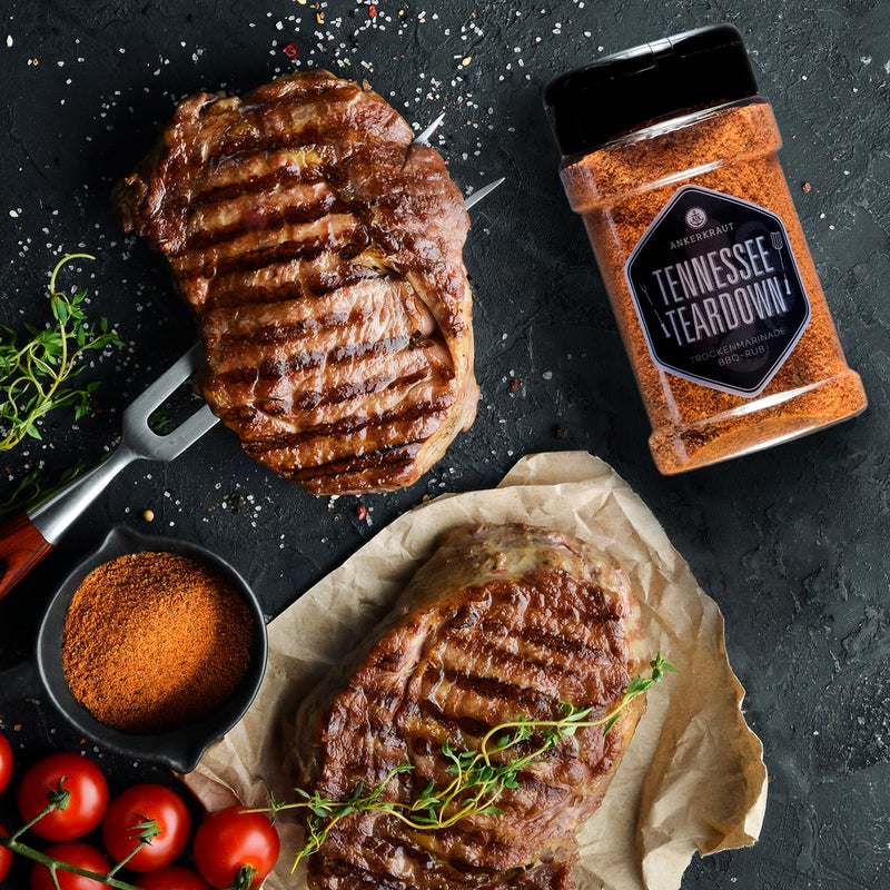 Tennesse Teardown neben Steak