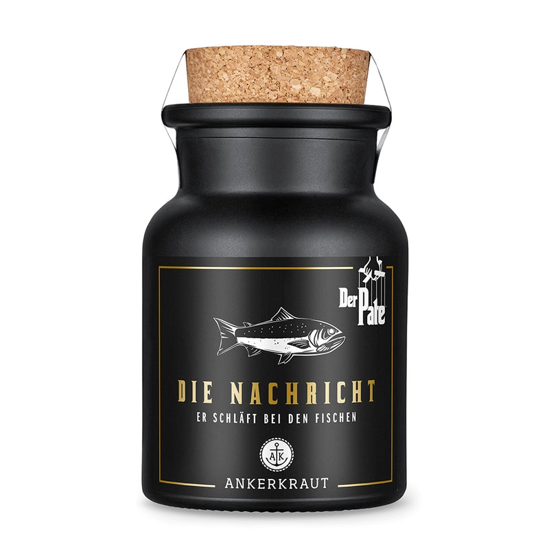 "Die Nachricht" Gewürz vor weißem Hintergrund