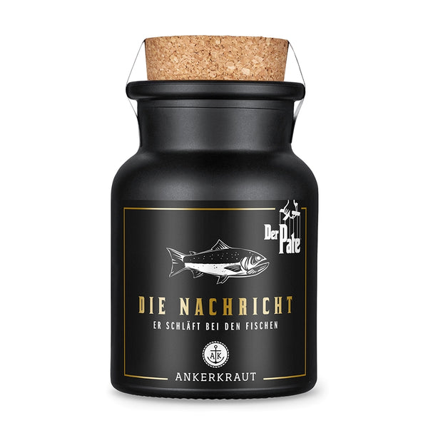 "Die Nachricht" Gewürz vor weißem Hintergrund