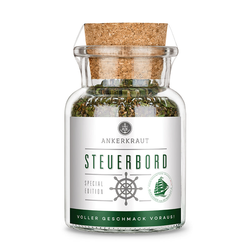 Korkenglas auf weißem Hintergrund