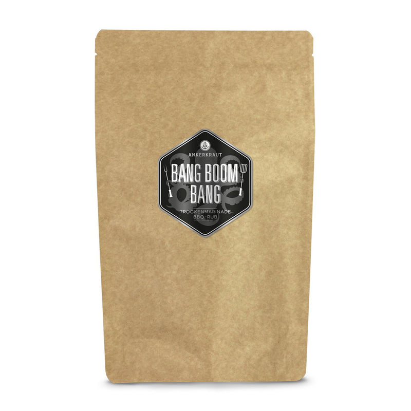 Bang Boom Bang Gewürz im großen Nachfüllbeutel zum wieder verschließen.
