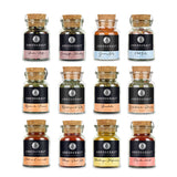 Die Korkengläser des Best Of Ankerkraut 2 Sets nebeneinander auf weißem Hintergrund.