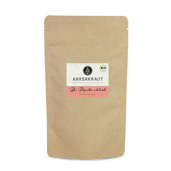 BIO Paprika im praktischen kleinen Nachfüllbeutel zum wieder verschließen.