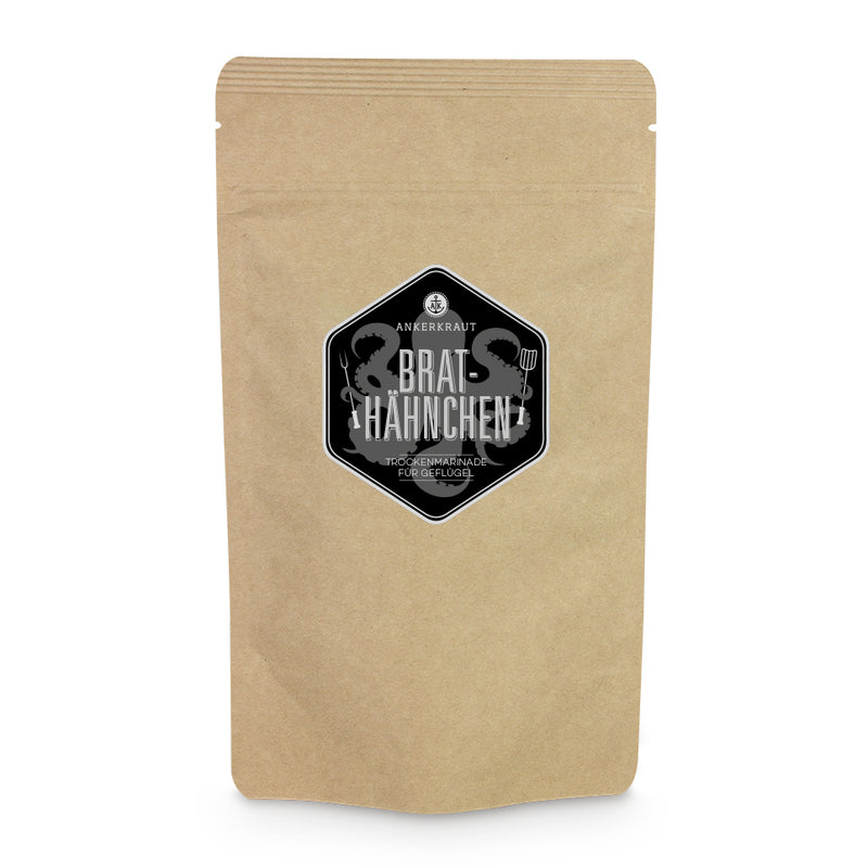 Brathähnchen Gewürz im großen Nachfüllbeutel zum wieder verschließen.