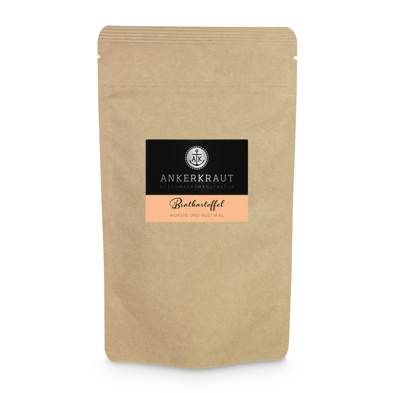 Ankerkraut Bratkartoffelgewürz im praktischen kleinen Nachfüllbeutel zum wiederverschließen.