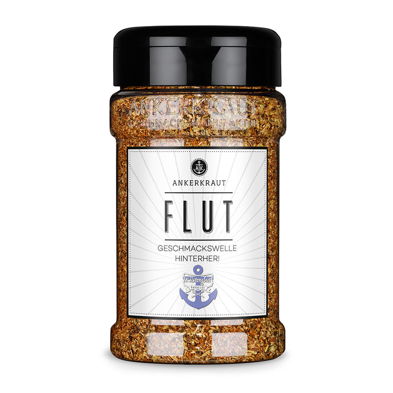 Ankerkraut Flut by Küstenglut im Gewürzstreuer auf weißem Hintergrund.