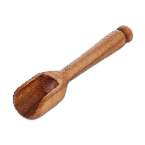 Gewürzschaufel von Ankerkraut auf weißem Hintergrund.