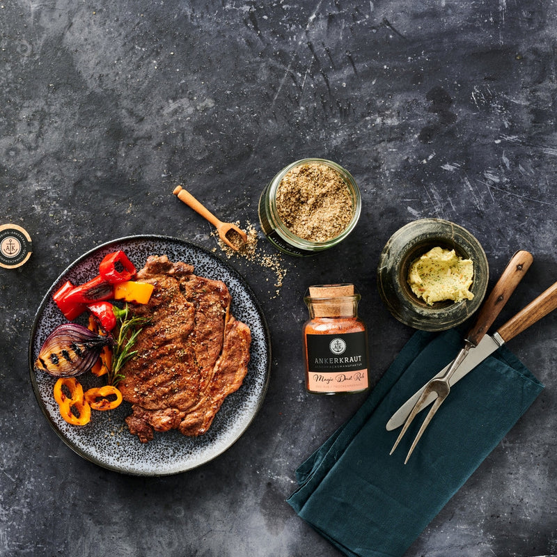 Grill Set | Mit 4 passenden Korkengläsern