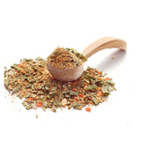 Omas Liebling von Ankerkraut als Häufchen auf einem Gewürzlöffel.