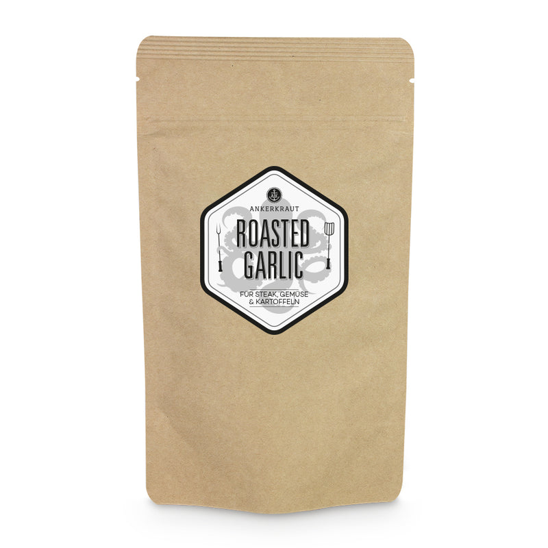 Ankerkraut Roasted Garlic im großen Nachfüllbeutel zum wieder verschließen.