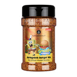 Spongebob Burger von Ankerkraut im Gewürzstreuer vor weißem Hintergrund.