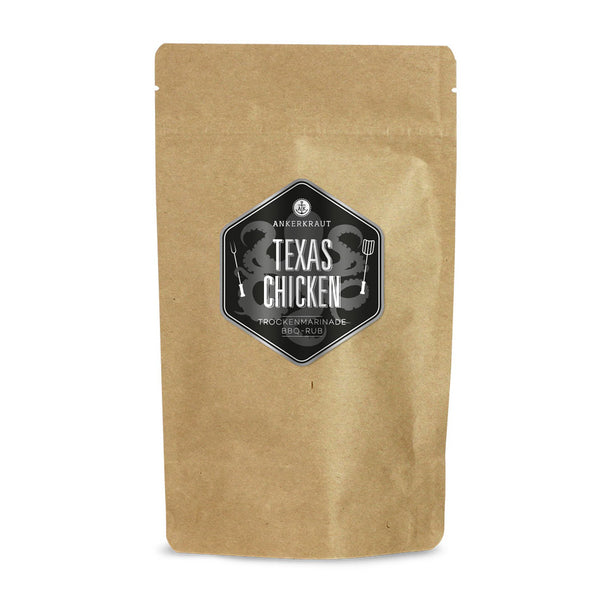 Ankerkraut Texas Chicken im praktischen kleinen Nachfüllbeutel zum wieder verschließen.